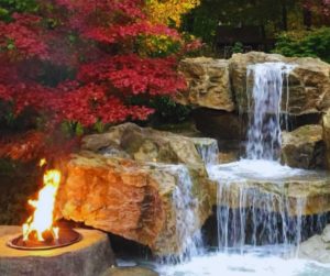 All American Lawn Care fire and water features